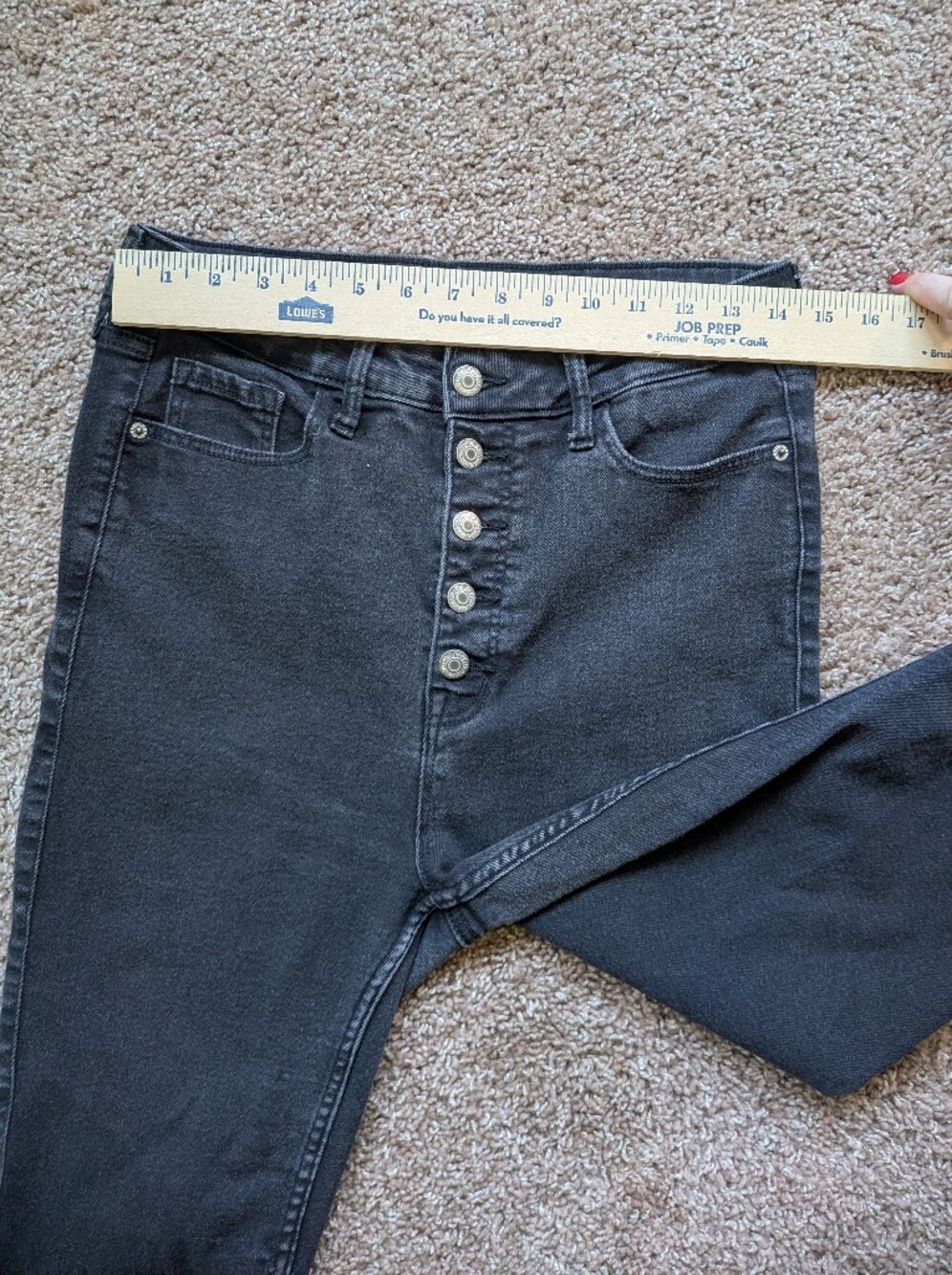 Old Navy Extra High Rise Rockstar Super Skinny Stretch Jeans Size 10 - Picture 8 of 11